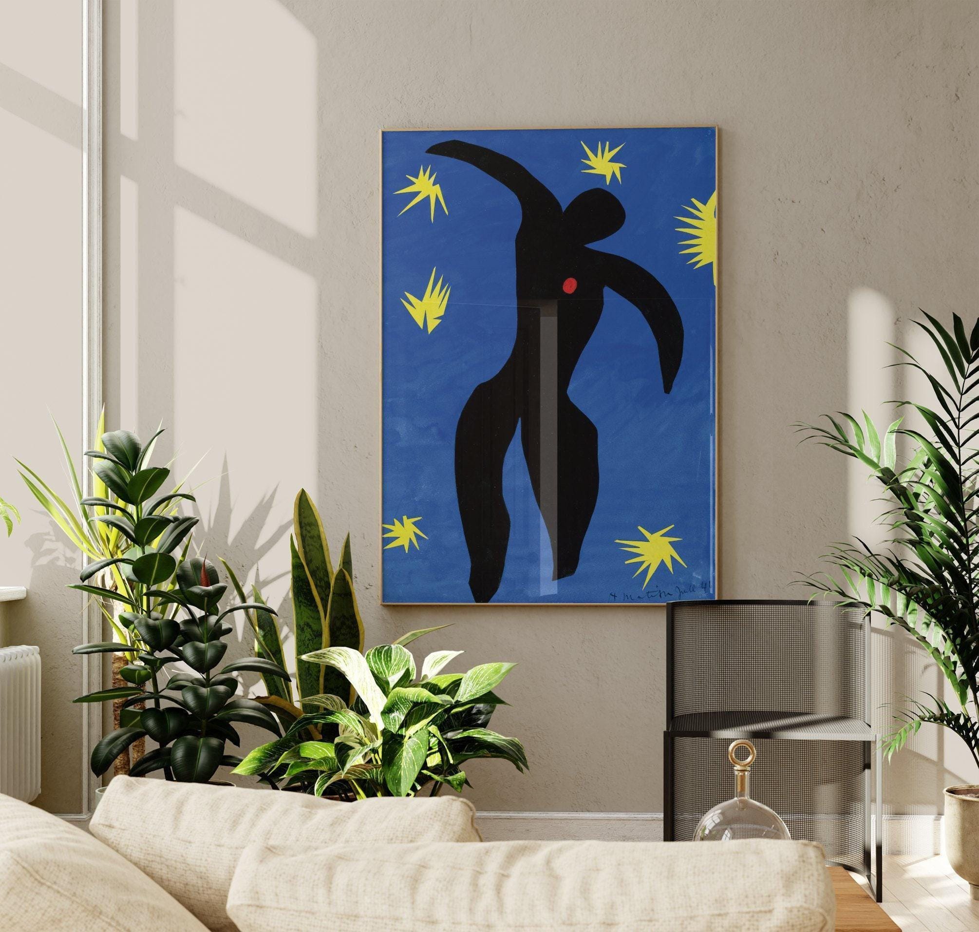 Henri Matisse Icarus | Antique Jazz Cut Outs Gouache Poster
