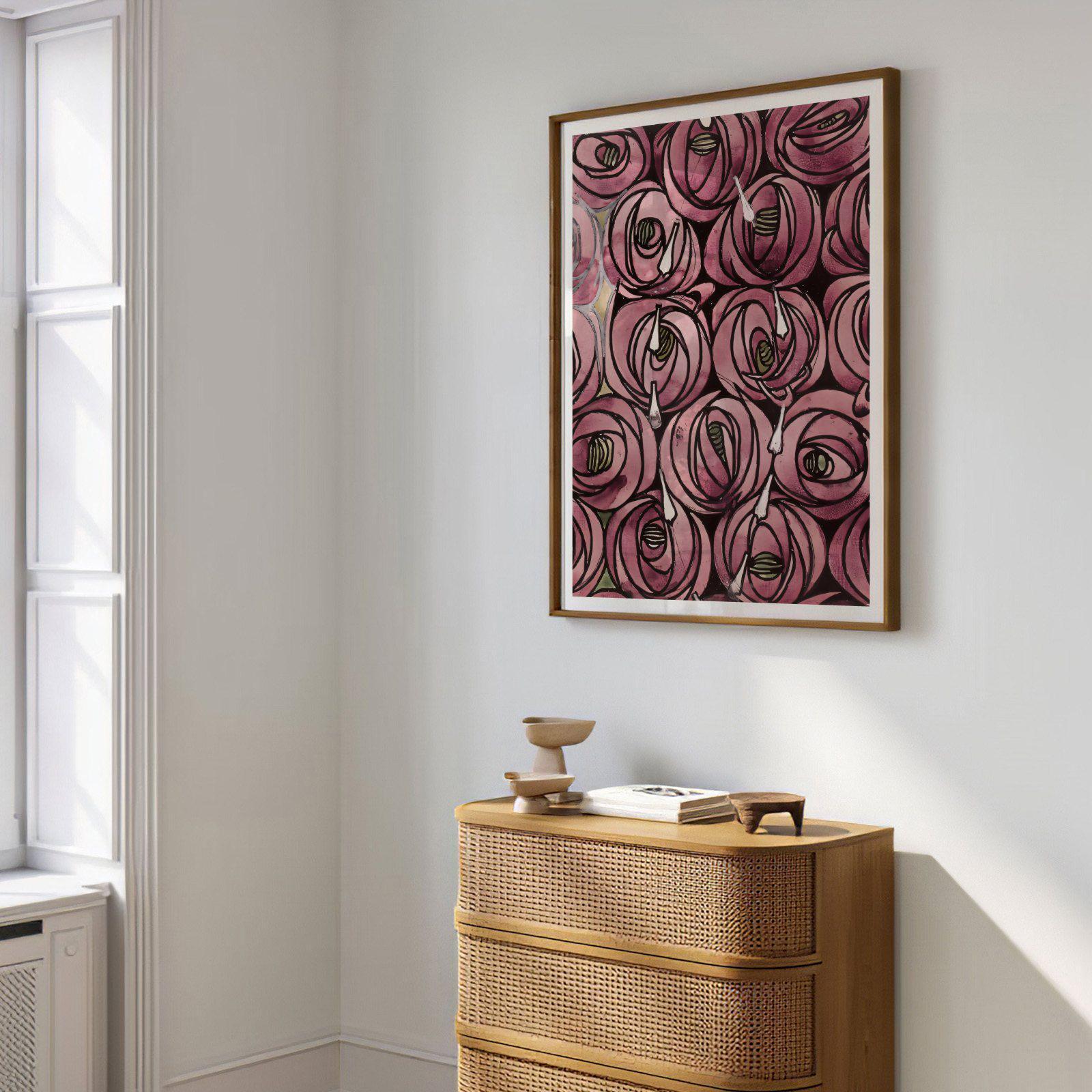 Charles Rennie Mackintosh Rose & Teardrop | Vintage Floral Art