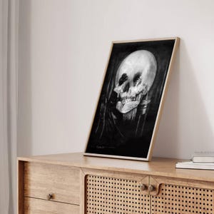 Charles Allan Gilbert Todo es vanidad / Memento Mori Pintura, Impresión vintage de Vanitas, Póster de arte mural fino Imagen de obra de arte de ilusión óptica imagen 7