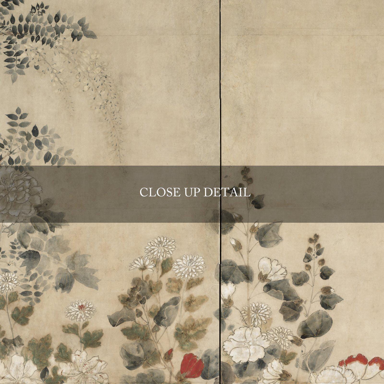 Set of 6 Flowers and Grasses Prints | Six Panel Japanese Triptych