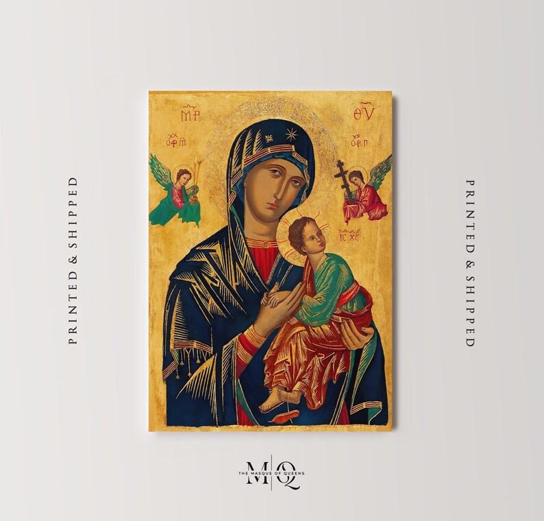 Mary Our Lady of Perpetual Help Byzantine Jesus Blessed Virgin Mary ...
