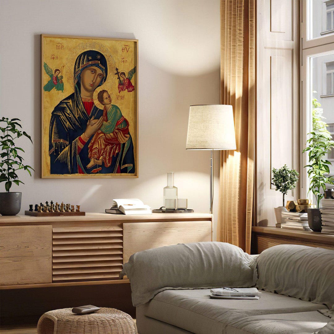Mary Our Lady of Perpetual Help Byzantine Jesus | Blessed Virgin Mary ...