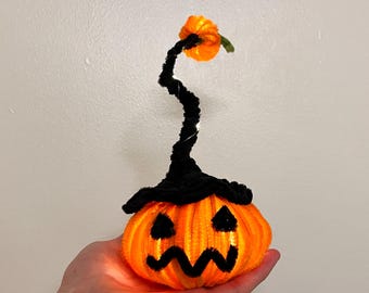 Handmade Glow Pumpkin Lantern: Halloween Decor, Jack O' Lantern Light