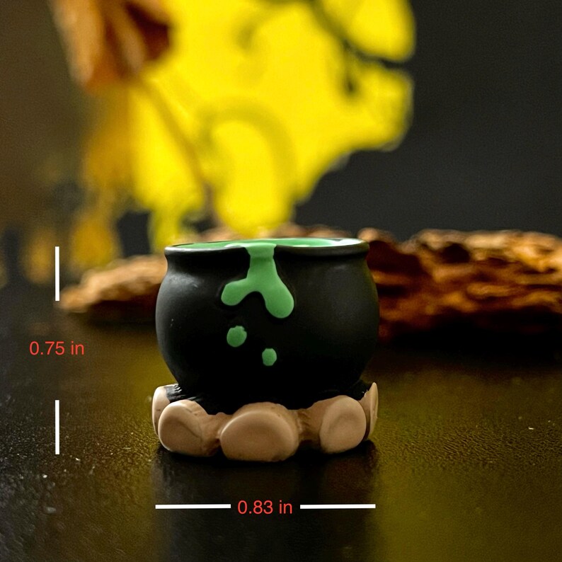 Halloween Decor, Cute Ghost Figurines, Tiny Resin Ghosts, Pumpkin & Witch Hat Ornaments, Spooky Desk Decor, Mini Halloween Gifts Green Potion