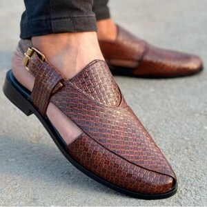 Handmade oxfords, Leather oxford kheri, Handcrafted oxfords, Men&#39;s oxford kheri, brown kheri, Custom leather oxfords, Hand-stitched