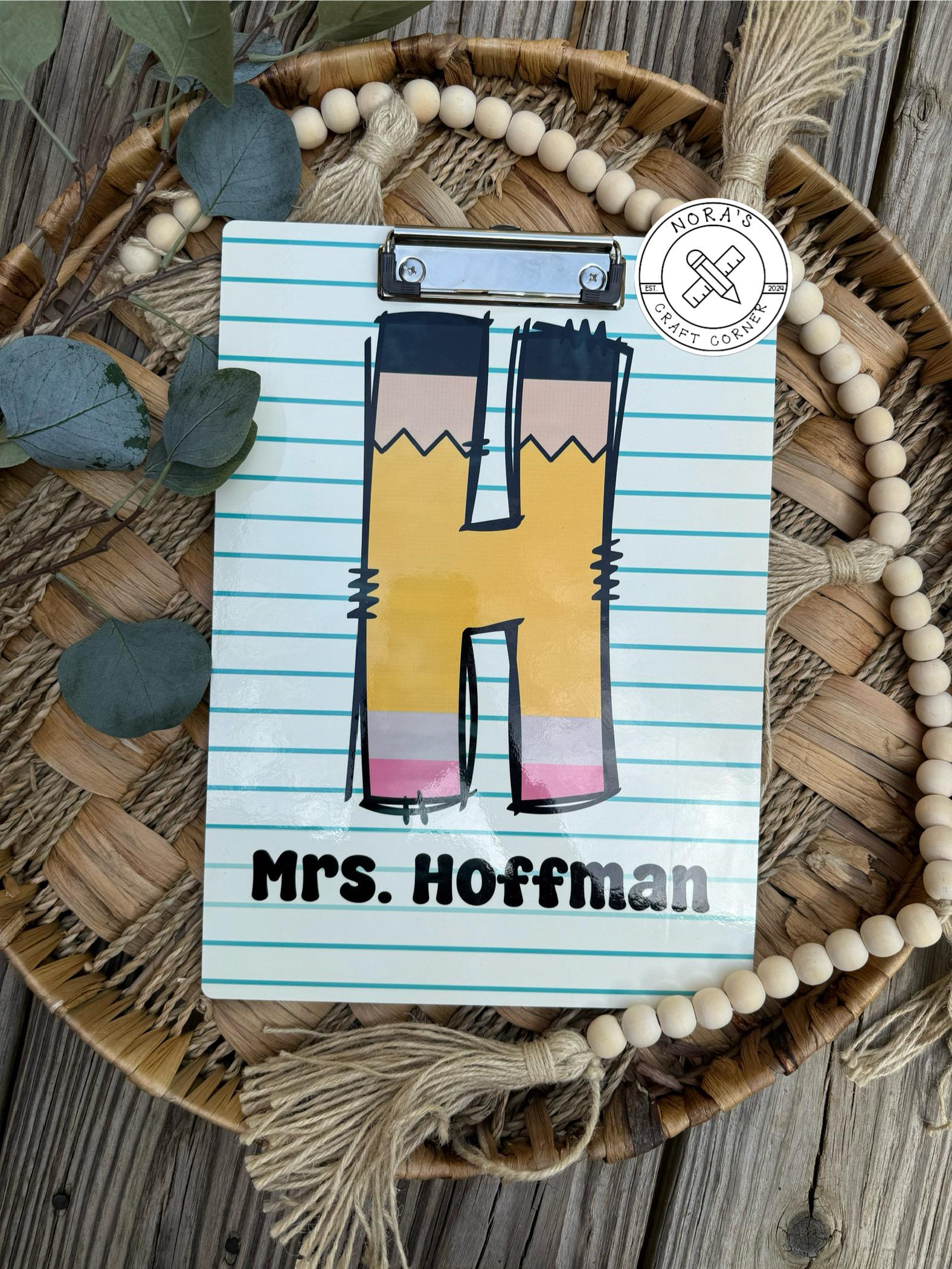 Personalized Teacher Clipboard | Lined Paper | Teacher Appreciation