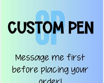Custom Glitter Pen: Personalized Design