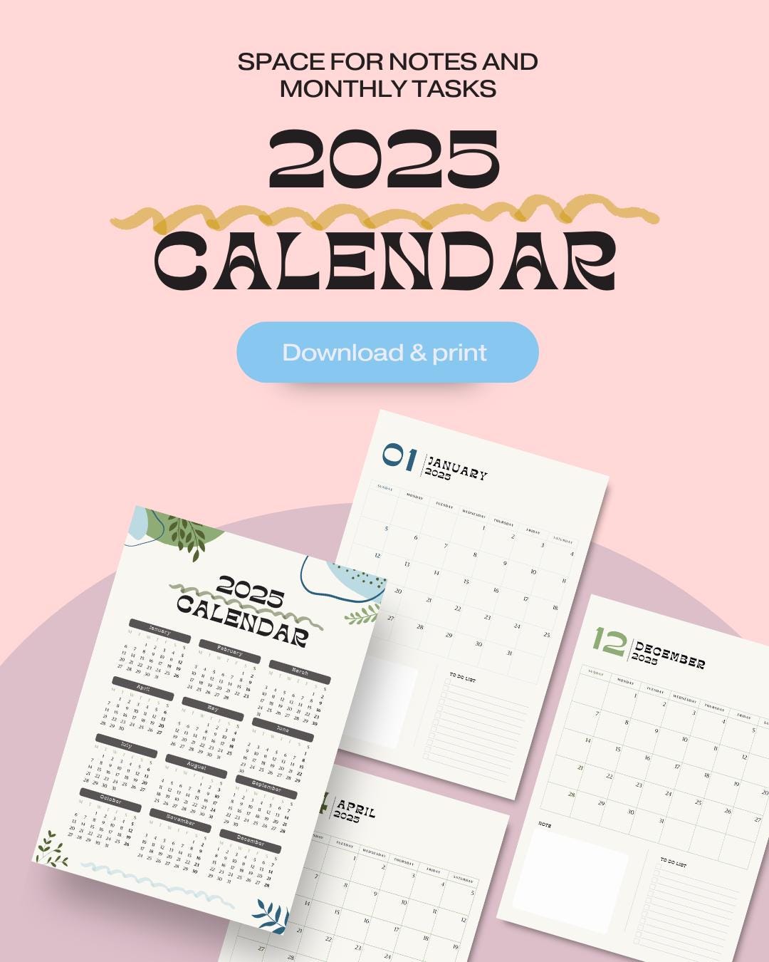 printable-2025-vertical-calendar-plan-with-style-and-efficiency-space-for-daily-events-and-monthly-notes-in-english-etsy