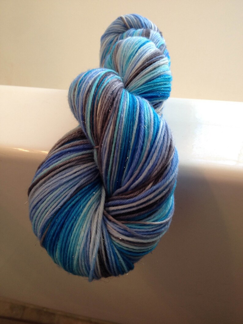 Vincent's Sky Sparkle Sock Yarn/ 438 yds image 4