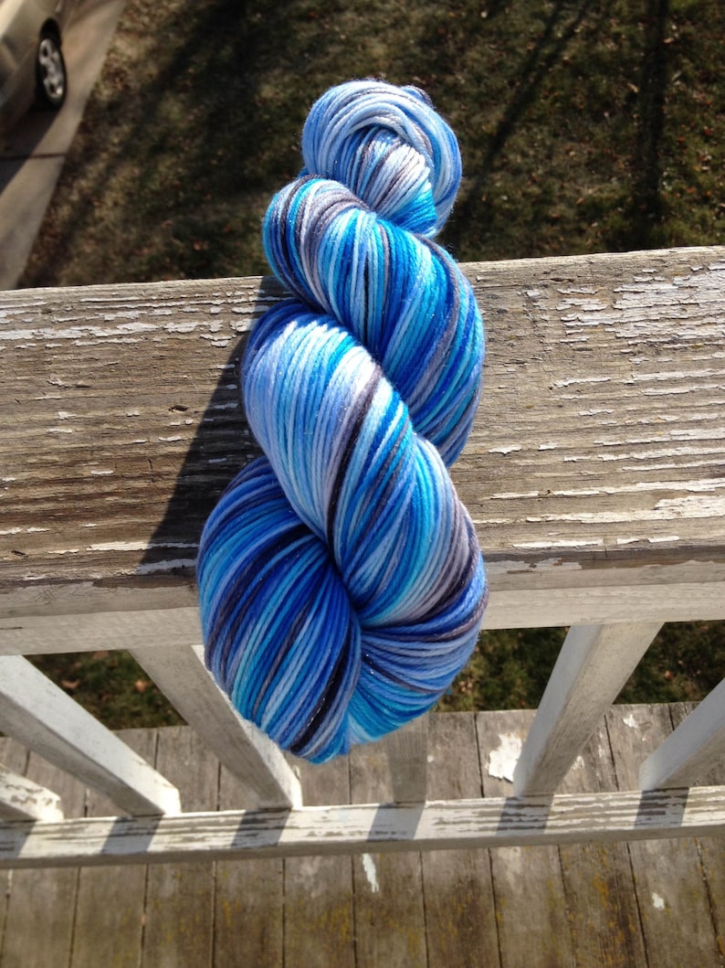 Vincent's Sky Sparkle Sock Yarn/ 438 yds image 2