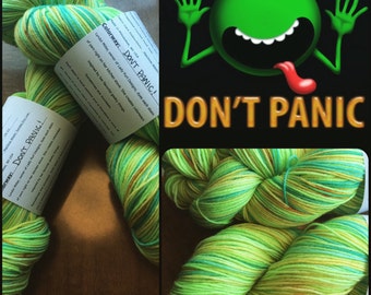 DON'T PANIC -- Sock Yarn/ 462 yds