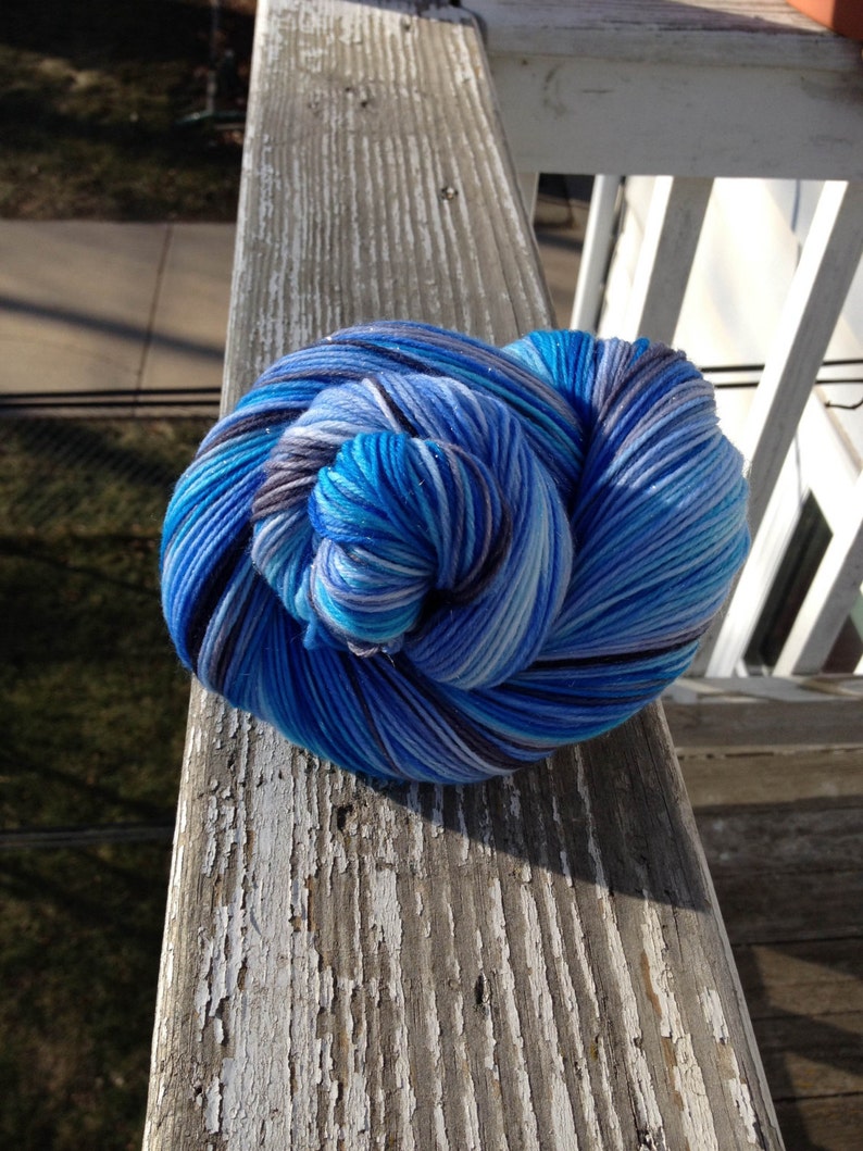 Vincent's Sky Sparkle Sock Yarn/ 438 yds image 5