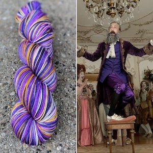 Our Yarn Means Death: OFMD inspired SPARKLE SOCK yarn