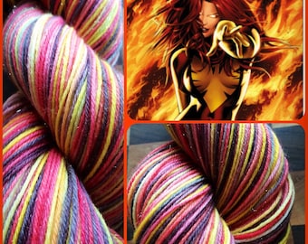 Phoenix -- Sparkle Sock Yarn/ 438 Yds