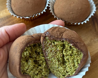 Dubai Chocolate Chewy Cookie – Pistachio Cream Filling, Middle Eastern Dessert (4 Pack)