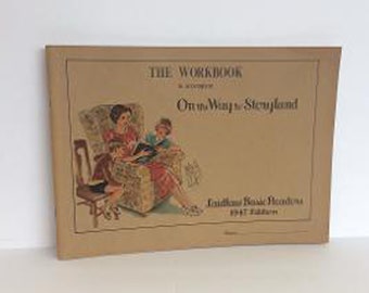 Laidlaw Basic Reader 1947 Workbook To Accompany On The Way To Storyland Vintage Home School