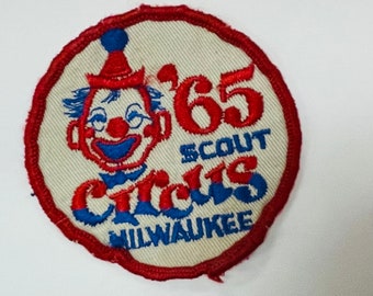 Vintage BSA ‘65 Scout Circus Milwaukee patch/badge...