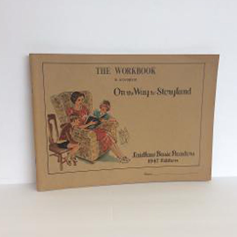 Laidlaw Basic Reader 1947 Workbook To Accompany On The Way To Storyland Vintage Home School image 1