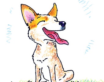 Red Heeler (Cattle Dog) Notecards (Set of 6)