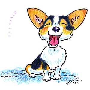 Pembroke Welsh Corgi Notecards Set of 6 image 1