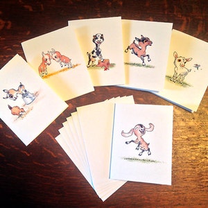 Little Goat Notecards Set 1 - Etsy