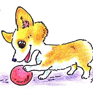 Pembroke Welsh Corgi Notecards Set of 6 image 3