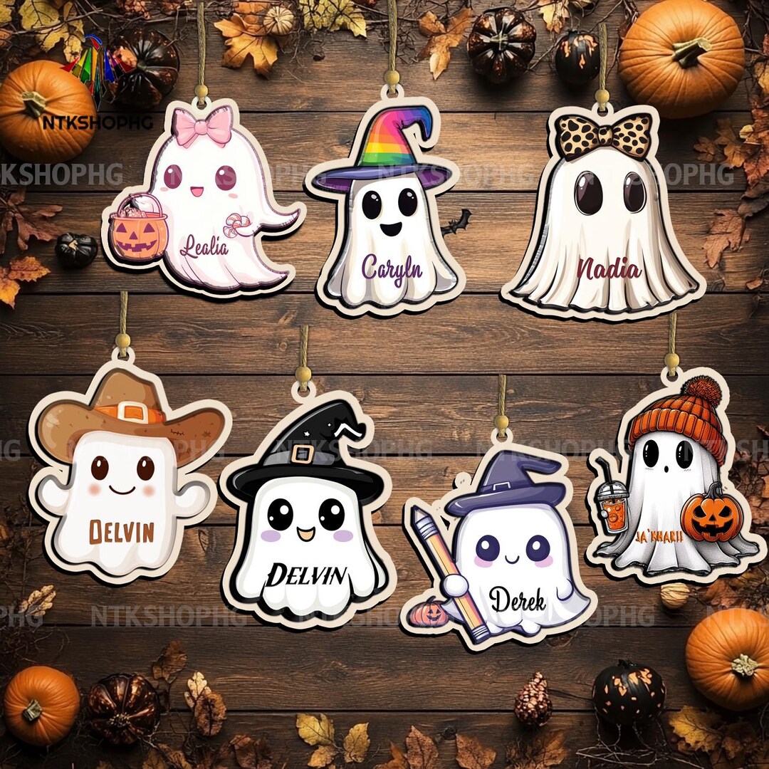 Halloween Name Tags Boo Basket Tag, Personalized Halloween Tag, Candy ...