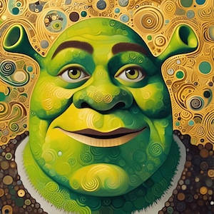 Shrek in Arte. 34 Ritratti Ispirati ai  Movimenti Artistici più famosi: cubismo, impressionismo, romanticismo e molto altro