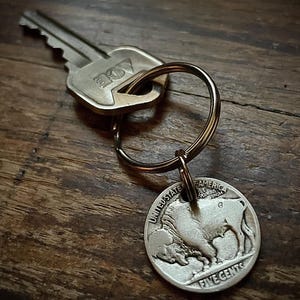 Buffalo Nickel Keychain
