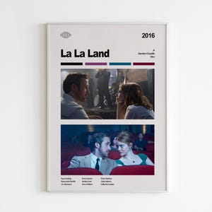 La La Land Poster | La La Land Wall Art | Epic Movies Poster | Minimalist Poster | Wall Decor | Flexible Sizes | Couple Gift | Fan Art