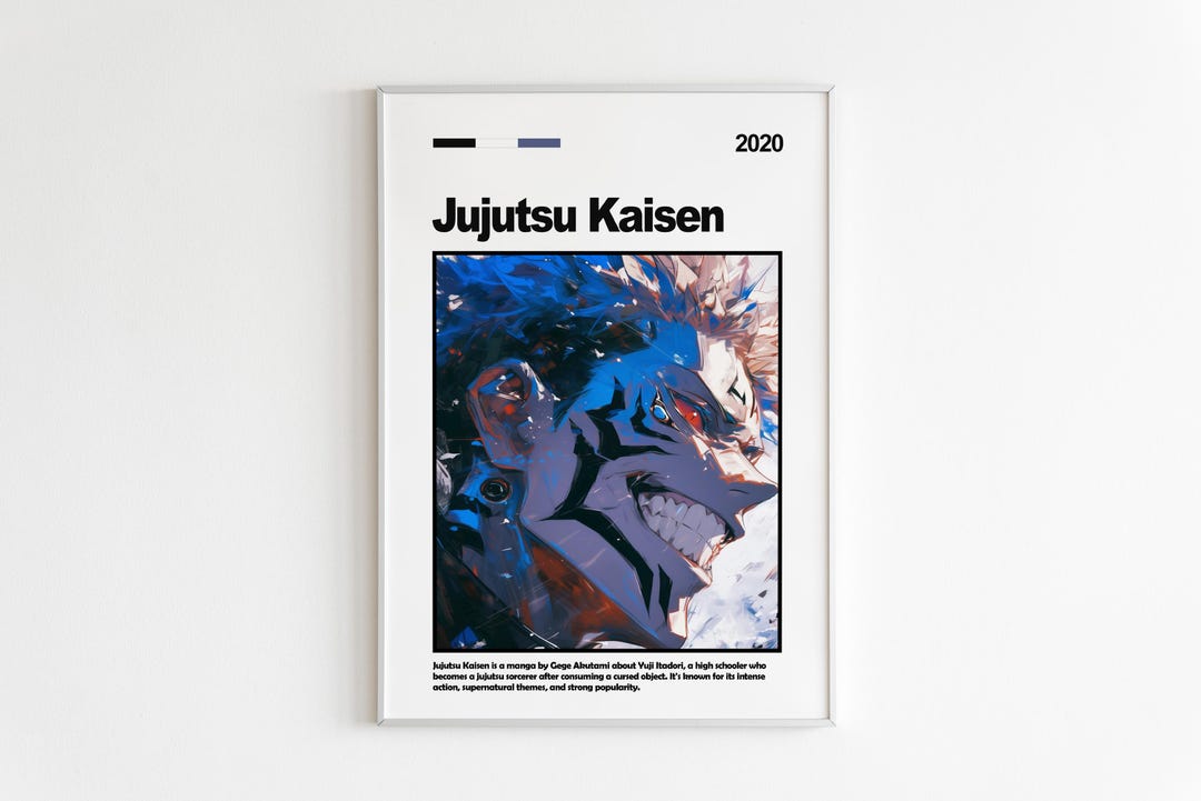 Jujutsu Kaisen Poster, Jujutsu Kaisen Anime Print, Anime Poster, Anime ...