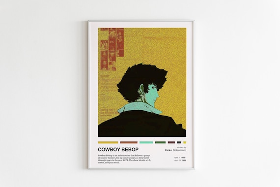 Cowboy Bebop Poster | Minimalist Anime Art Print - Etsy