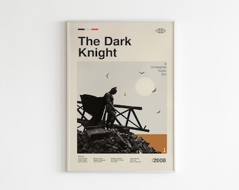 The Dark Knight Movie Poster, Canvas Wall Art, Personalized gift, Art Print, Home Decor
