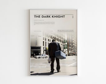 The Dark Knight Movie Poster, Canvas Wall Art, Personalized gift, Art Print, Home Decor