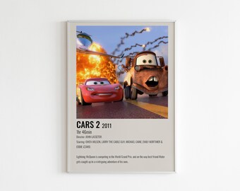 Autos Film Poster | Lightning McQueen, Mater Kunstdruck
