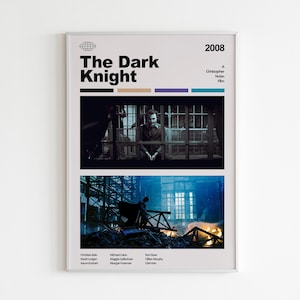 The Dark Knight Movie Poster, Canvas Wall Art, Personalized gift, Art Print, Home Decor