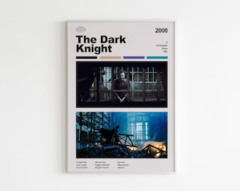 The Dark Knight Movie Poster, Canvas Wall Art, Personalized gift, Art Print, Home Decor