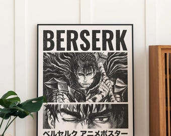 Berserk Anime Poster | Guts Art Print - Etsy Israel