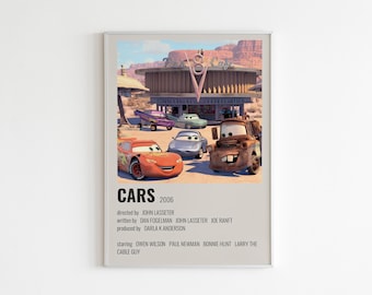 Autos Film Poster | Lightning McQueen, Mater, Film Kunstdruck