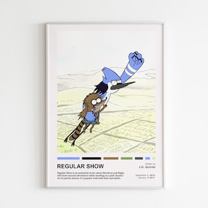 Regular Show, Regular Show Poster, Minimalist Poster, Wall Decor, Epic TV Series Poster