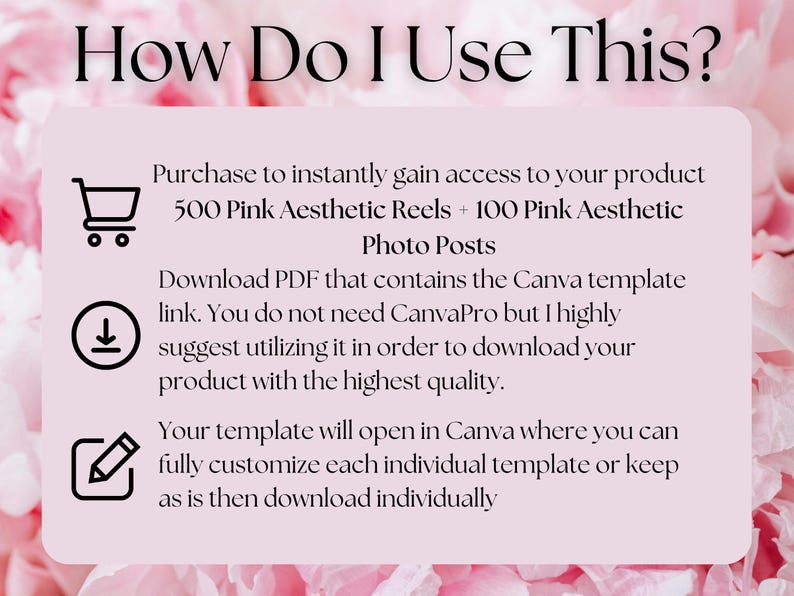 The Ultimate Pink Aesthetic Bundle | Pink Coquette Reels L 500 Faceless ...