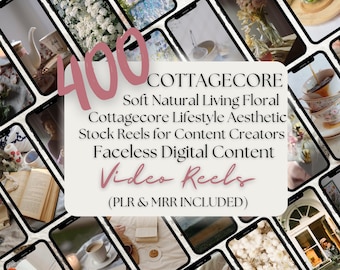 Cottagecore Aesthetic Reels Kollektion | 400 Gemütliche, einfache Wohnzimmer Floral Cottagecore Stock Videos für Instagram & TikTok Content Ersteller