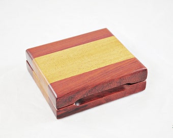 Wood Playing Card Case - Padauk & Khaya