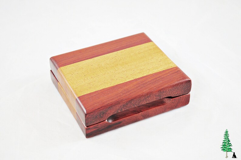 Wood Playing Card Case Padauk & Khaya Etsy