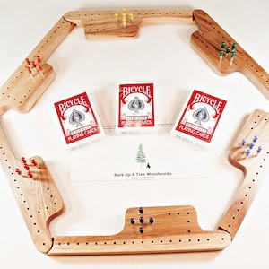 Pegs and Jokers Game Set - Hickory   Free Shipping   Housewarming Gift   Graduation Gift   Marbles and Jokers   Jokers and Pegs