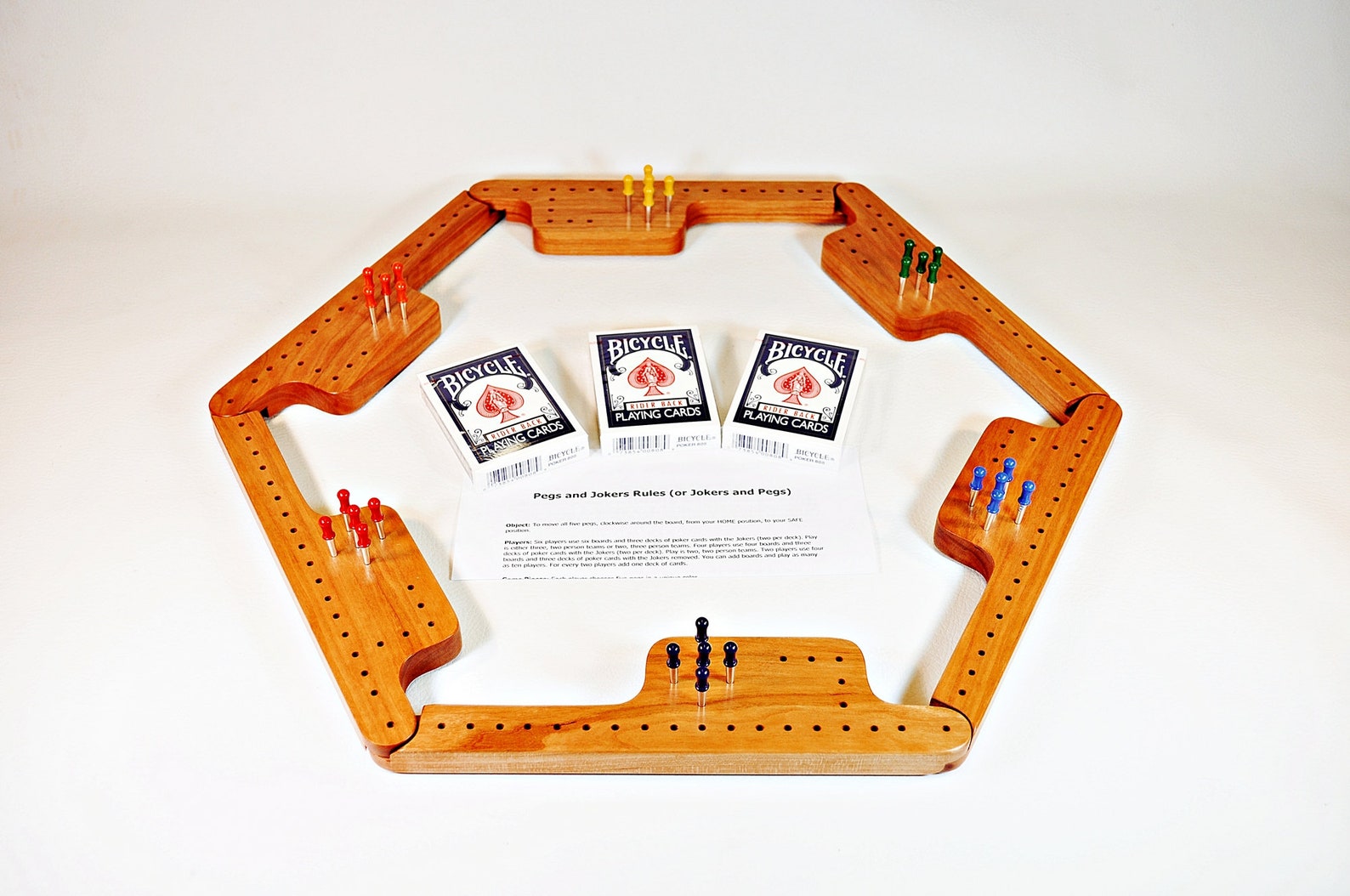 Pegs and Jokers Game Set Black Cherry Free Shipping Etsy