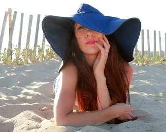 Denim Floppy Hat - Etsy