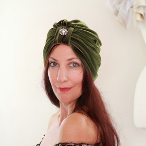 Olive Green Turban - Etsy display picture 3