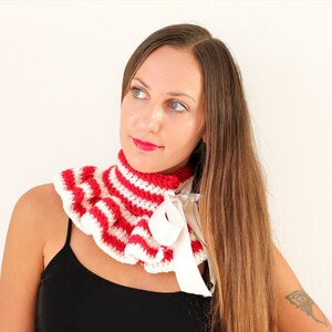 Candy Cane Striped Neck Warmer by Mademoiselle Mermaid image 2