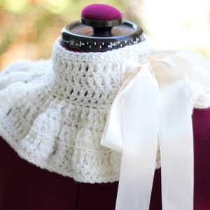 Neck Warmer Victorian Style Fashion Collar Soft White Lots of Colors image 1